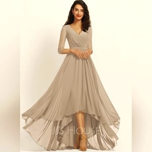 JJ's House Mother of the Bride Dress Taupe 16W